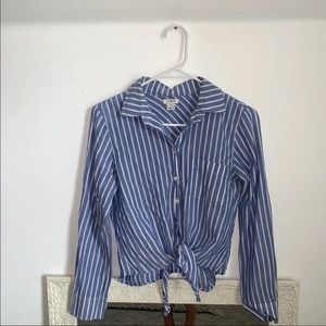 Long Sleeve striped button up shirt